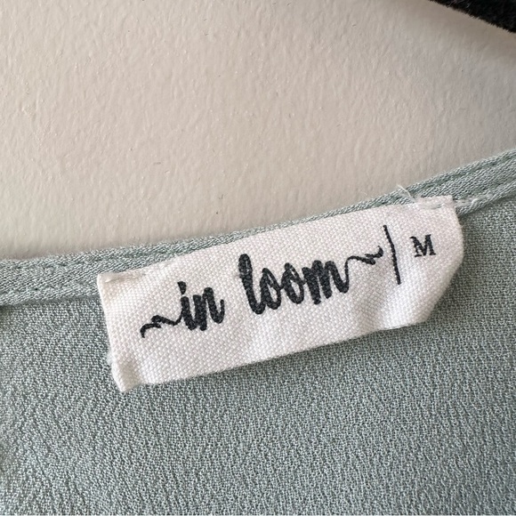 In Loom-Embroidered Teal and white Smocked waist Dress (Size:Medium) - Picture 11 of 11